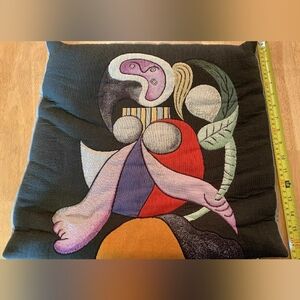 Picasso - Square Pillow Case - Woman With Flower Succession Picasso 2010